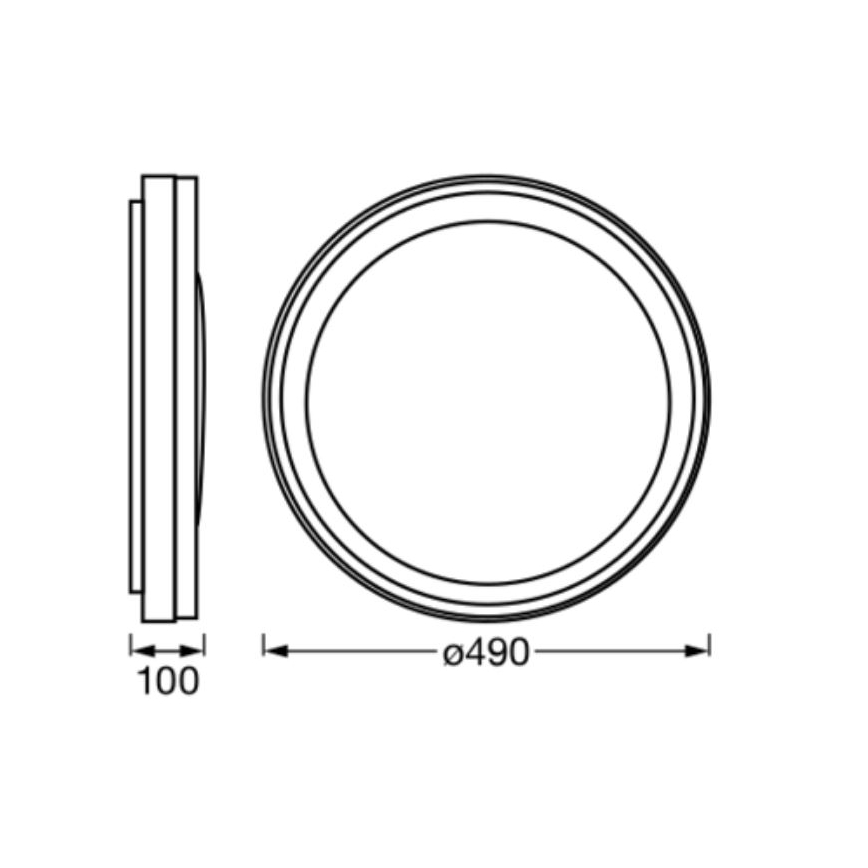 Ledvance - LED RGBW Himmennettävä kattovalo SMART+ MAGIC LED/38W/230V 2700-6500K Wi-Fi