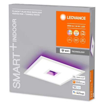 Ledvance - LED RGBW Himmennettävä kattovalo SMART+ PLANON LED/24W/230V 2700-6500K Wi-Fi