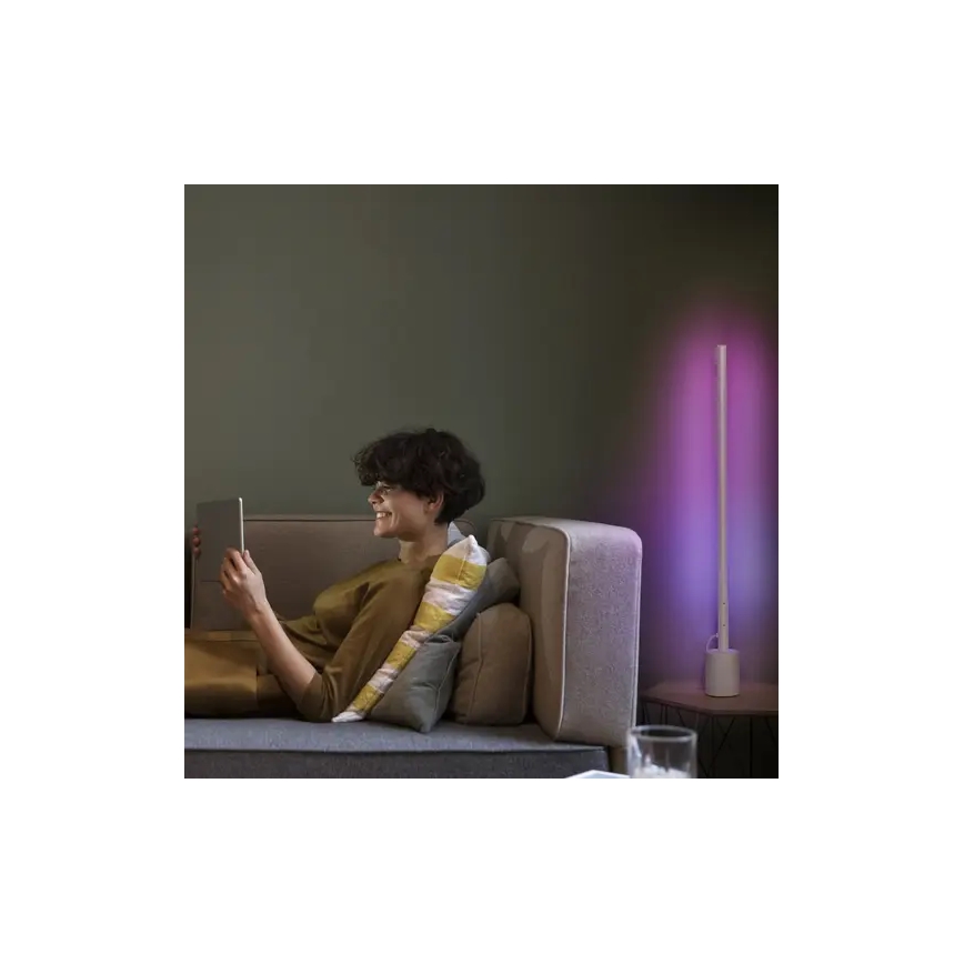 Ledvance - LED RGBW Himmennettävä lattiavalaisin SMART+ FLOOR LED/8W/230V 2700-6500 Wi-Fi valkoinen + kaukosäädin