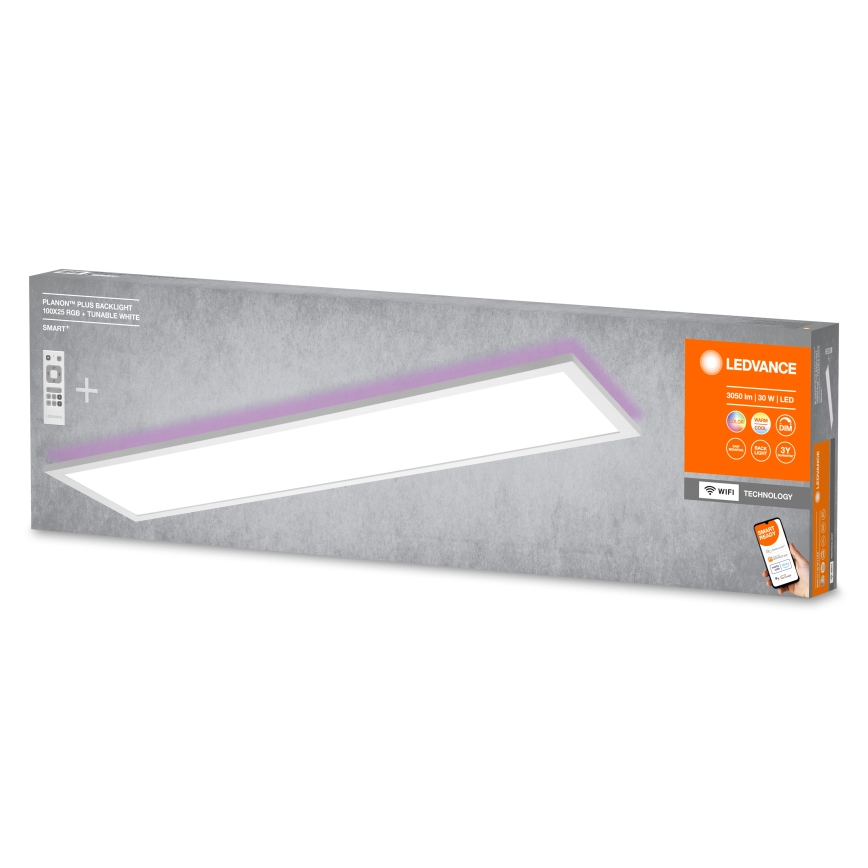 Ledvance - LED RGBW Himmennettävä paneeli SMART+ PLANON LED/30W/230V 3000-6500K Wi-Fi + kaukosäädin