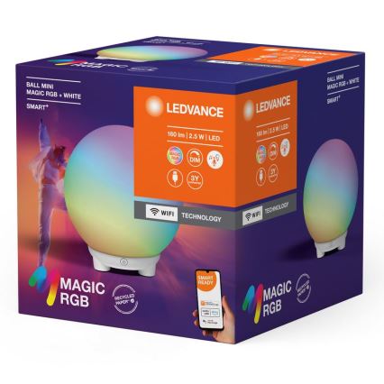 Ledvance - SMART+ MAGIC LED RGBW himmennettävä pöytävalaisin LED/2,5W/5V 2200-6500K Wi-Fi