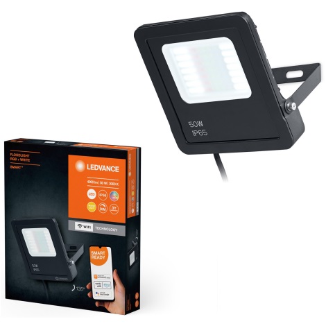 Ledvance - LED RGBW Himmennettävä ulko valonheitin SMART+ FLOODLIGHT LED/50W/230V IP65 Wi-Fi