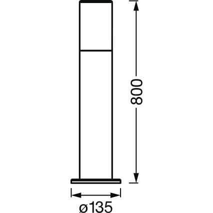 Ledvance - LED RGBW Himmennettävä ulkovalaisin SMART+ PIPE 10W/230V Wi-Fi IP44
