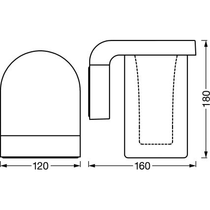 Ledvance - LED RGBW Himmennettävä ulkoseinävalo SMART+ CASCADE LED/10W/230V Wi-Fi IP44