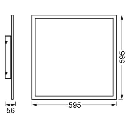 Ledvance - LED RGBW Himennettävä valopaneeli SMART+ PLANON LED/40W/230V 3000-6500K 60x60 cm Wi-Fi + kaukosäädin