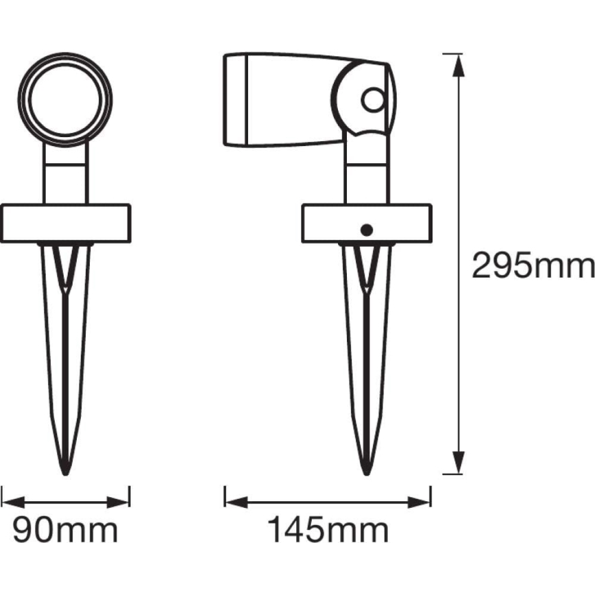 Ledvance - LED RGBW Ulkovalaisin SMART+ SPOT LED/4,5W/230V IP65 Wi-Fi