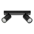 Ledvance - LED-seinäkohdevalaisin OCTAGON 2xGU10/3,4W/230V 2700K musta