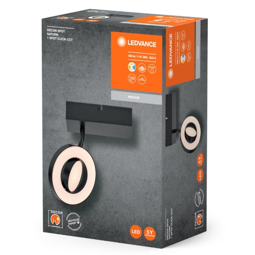 Ledvance - LED-seinävalaisin DECOR SATURN LED/11W/230V 3000/4200/6500K