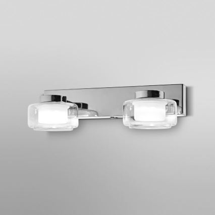 Ledvance - LED-seinävalaisin kylpyhuoneeseen ORBIS FLAME 2xLED/5,5W/230V 3000/4000K IP44 kromi