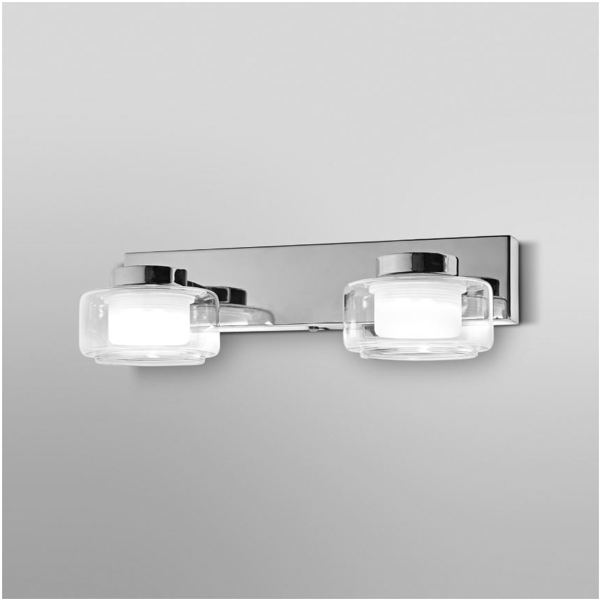 Ledvance - LED-seinävalaisin kylpyhuoneeseen ORBIS FLAME 2xLED/5,5W/230V 3000/4000K IP44 kromi