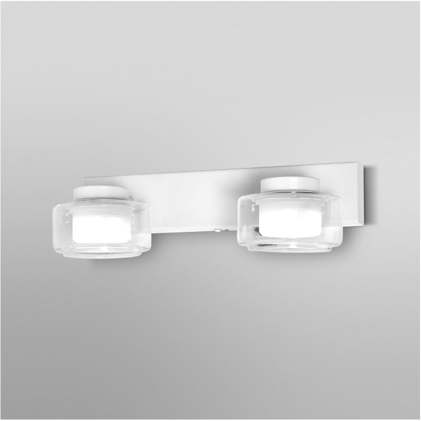 Ledvance - LED-seinävalaisin kylpyhuoneeseen ORBIS FLAME 2xLED/5,5W/230V 3000/4000K IP44 valkoinen