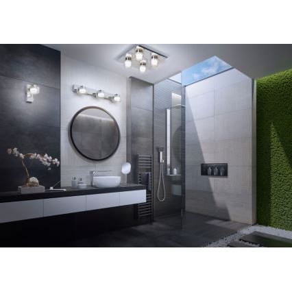 Ledvance-LED-seinävalaisin kylpyhuoneeseen ORBIS FLAME 3xLED/5,5W/230V IP44 kromi