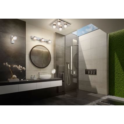 Ledvance-LED-seinävalaisin kylpyhuoneeseen ORBIS FLAME 3xLED/5,5W/230V IP44 kromi