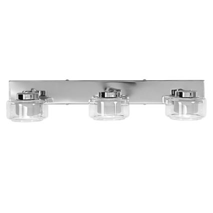 Ledvance-LED-seinävalaisin kylpyhuoneeseen ORBIS FLAME 3xLED/5,5W/230V IP44 kromi
