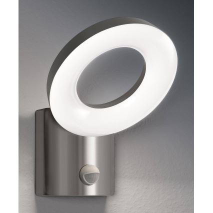 Ledvance - LED-ulkoseinävalaisin anturilla LOOP 1xLED / 12W / 230V IP44