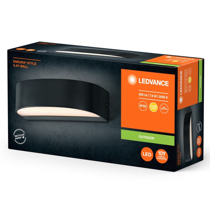 Ledvance - LED-ulkoseinävalaisin ENDURA STYLE ILAY 2xLED/3,8W/230V IP65