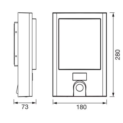Ledvance - LED Himmennettävä ulkoseinävalaisin anturilla ja kamera SMART+ LED/22W/230V IP44 Wi-Fi
