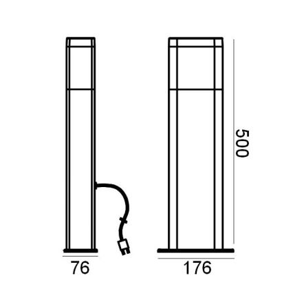 Ledvance - LED Ulkovalaisin ENDURA HYBRID DALLAS LED/4W/12V IP44