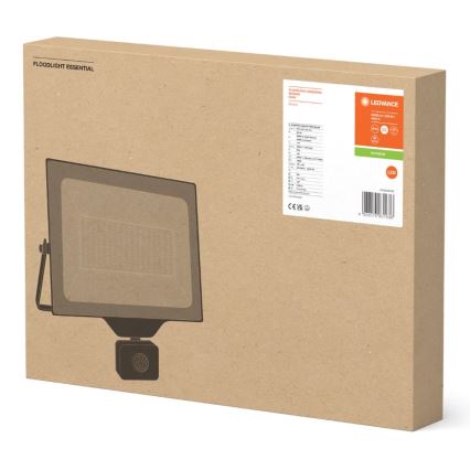Ledvance - anturilla varustettu LED-ulko-seinävalonheitin FLOODLIGHT ESSENTIAL LED/200W/230V IP44
