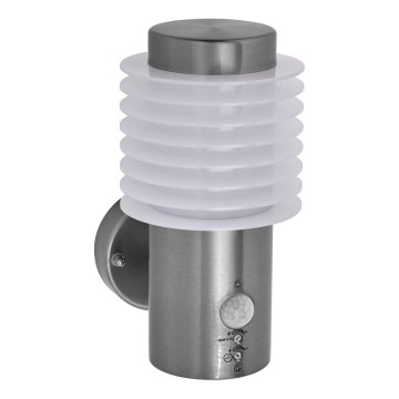 Ledvance - LED-ulkovalaisin seinälle anturilla ENDURA RONDO LED/9,5W/230V IP44 kiiltävä kromi