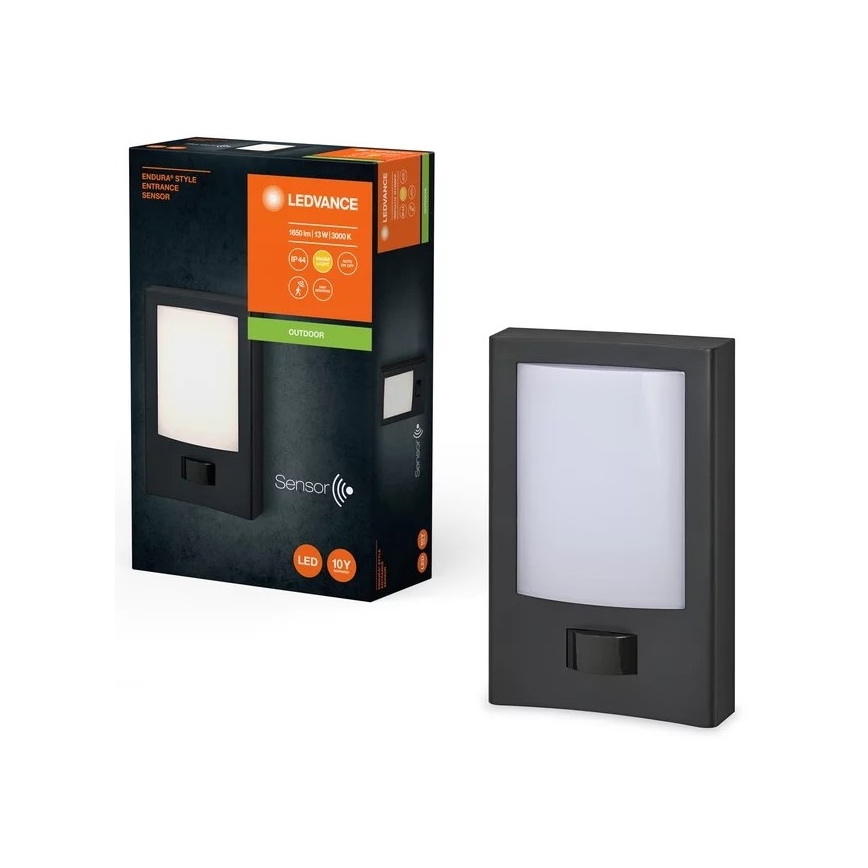 Ledvance - LED Ulkovalo anturilla ENDURA STYLE LED/13W/230V IP44