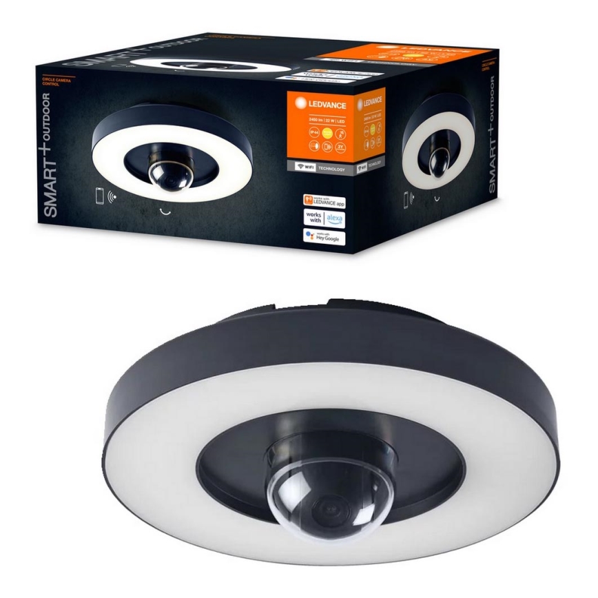 Ledvance - LED ulkovalo sensorilla ja kamera SMART+ LED/22W/230V IP44 Wi-Fi
