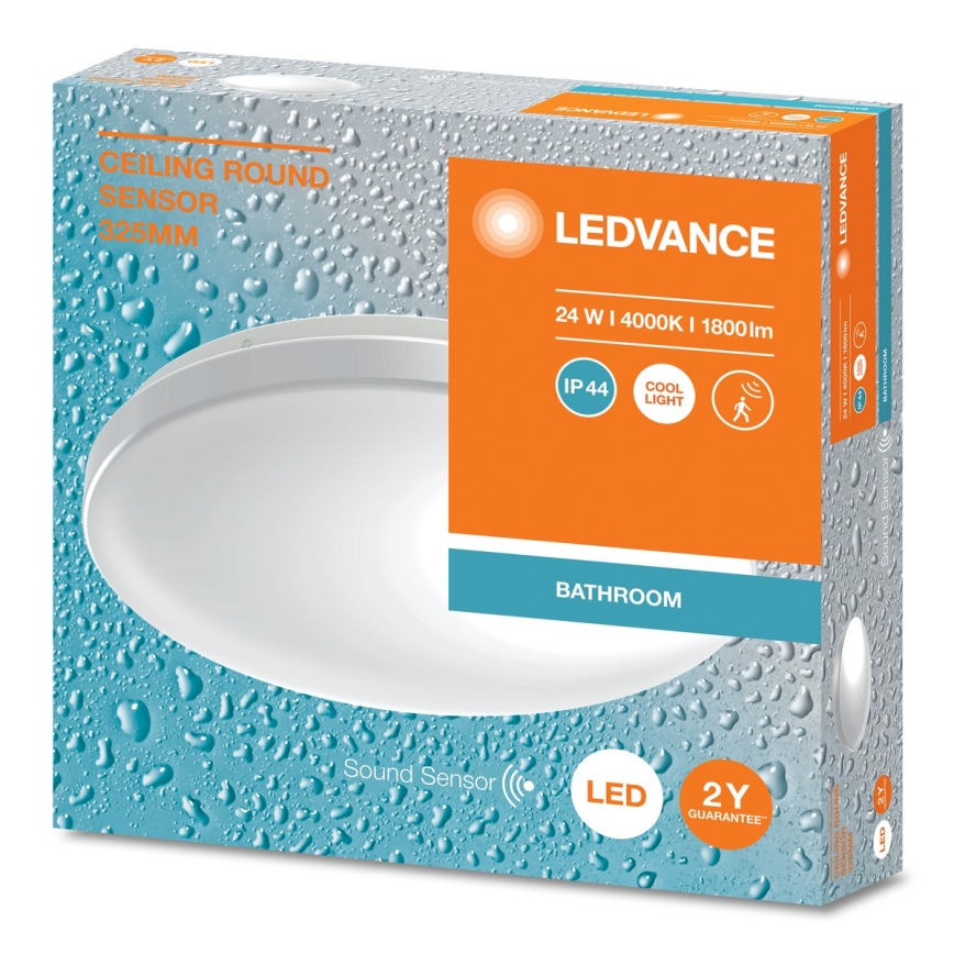 Ledvance - LED-kattovalaisin kylpyhuoneeseen anturilla CEILING ROUND LED/24W/230V IP44