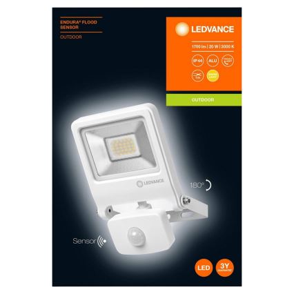 Ledvance - LED-valonheitin anturilla ENDURA LED/20W/230V IP44