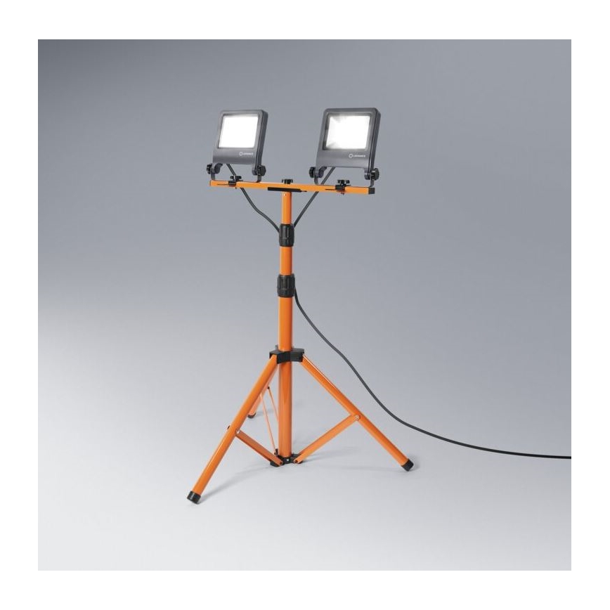 Ledvance - LED-valonheitin kahvalla TRIPOD 2xLED/30W/230V IP65