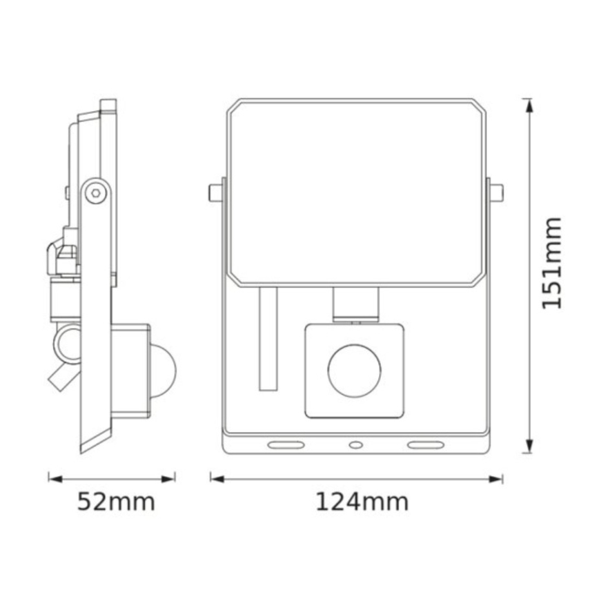 Ledvance - LED-valonheitin liike- ja hämäräkytkimellä FLOODLIGHT LED/20W/230V 3000K IP65