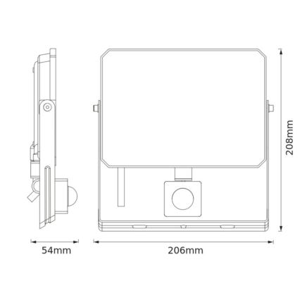 Ledvance - LED-valonheitin liike- ja hämärätunnistimella FLOODLIGHT LED/50W/230V 3000K IP65