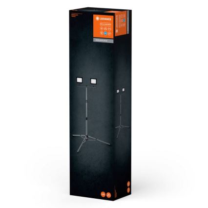 Ledvance - LED-ulkovalonheitin pidikkeen kanssa WORKLIGHT TRIPOD 2xLED/20W/230V 6500K IP65