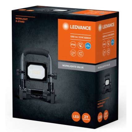Ledvance - LED-ulkovalonheitin WORKLIGHT R-STAND LED/10W/230V 6500K IP65