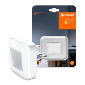 Ledvance - LED-yövalo anturilla LUNETTA LED/0,2W/230V