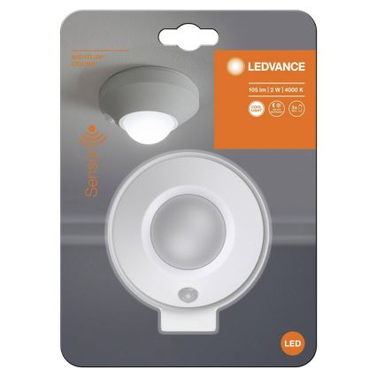 Ledvance - LED-opastevalaisin sensorilla NIGHTLUX LED/1,7W/3xAA 4000K