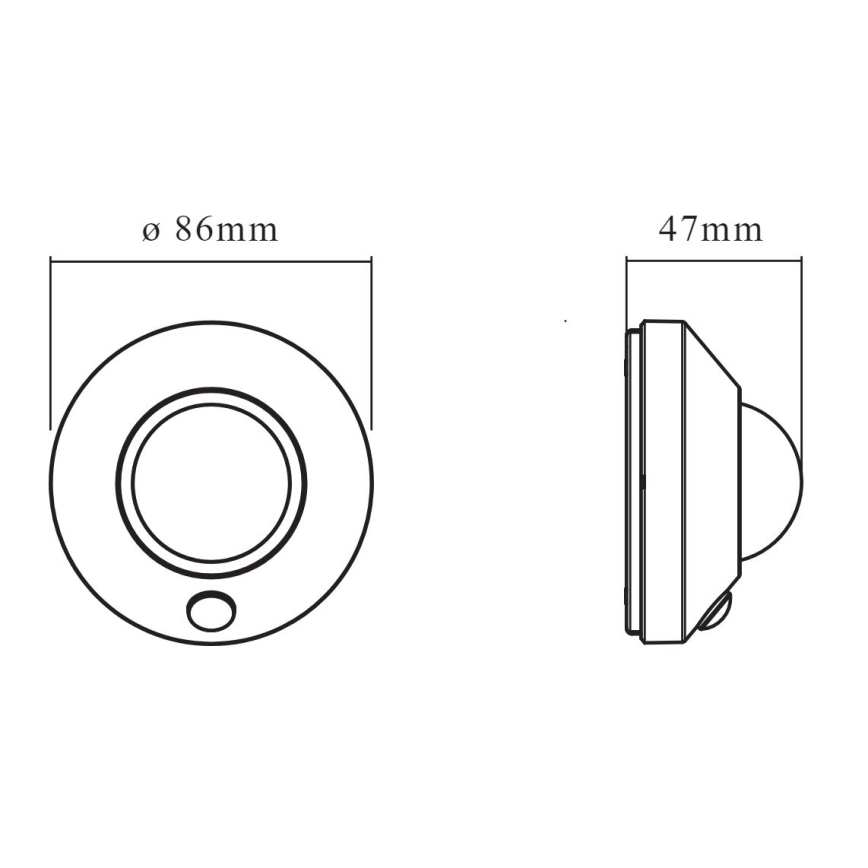 Ledvance - LED-opastevalaisin sensorilla NIGHTLUX LED/1,7W/3xAA 4000K