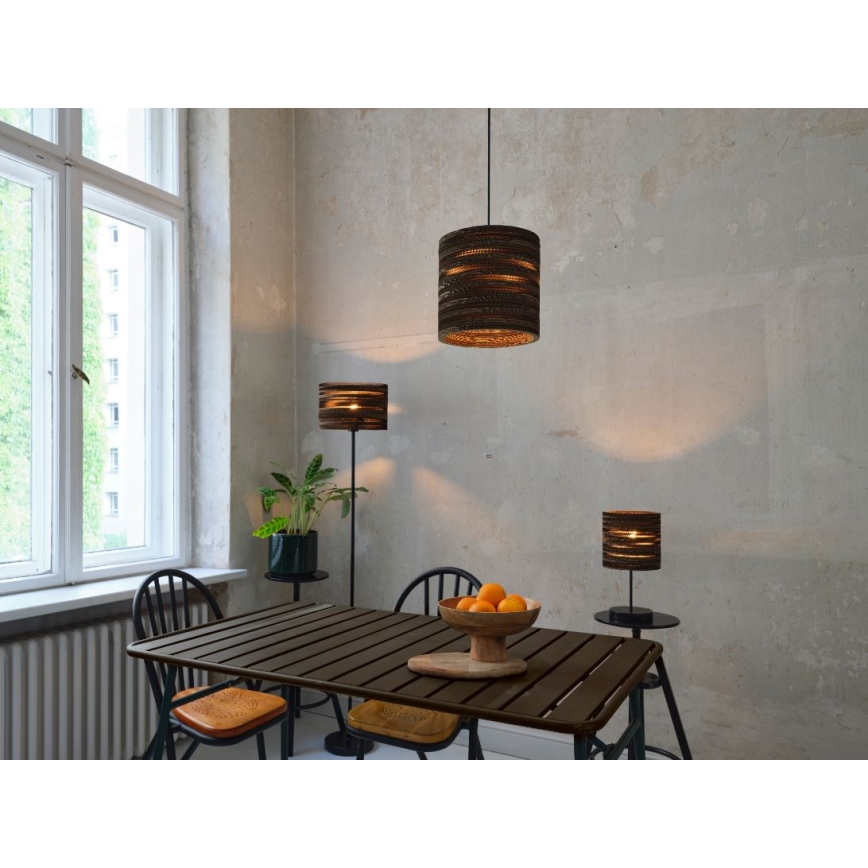 Ledvance - Pöytävalaisin DECOR CARDBOARD 1xE27/15W/230V halkaisija 20 cm