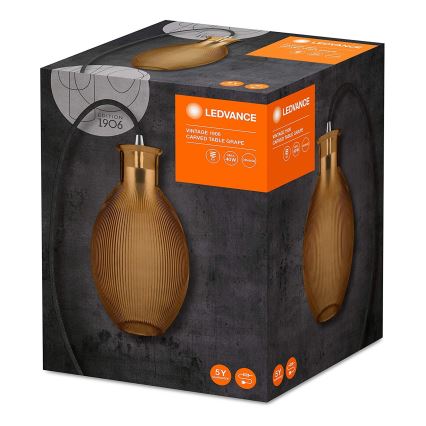 Ledvance - Pöytävalaisin GRAPE 1xE27 / 40W / 230V oranssi