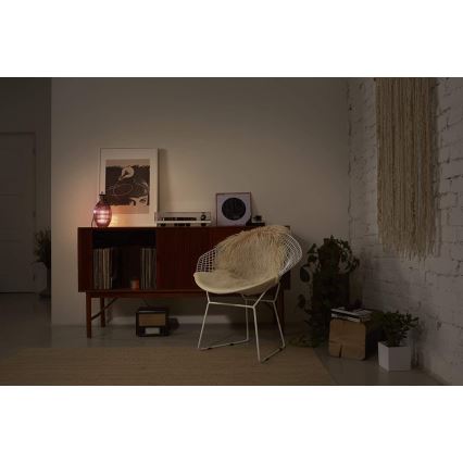 Ledvance - Pöytävalaisin GRAPE 1xE27 / 40W / 230V vaaleanpunainen