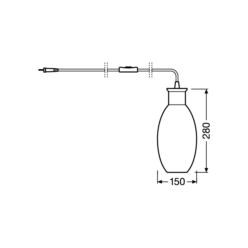 Ledvance - Pöytävalaisin GRAPE 1xE27 / 40W / 230V vaaleanpunainen