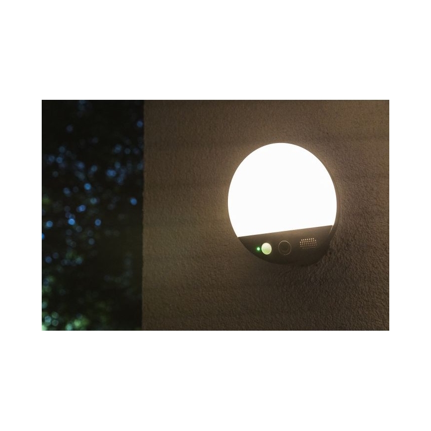 Ledvance - SMART+ LED-ulkovalaisin anturilla ja kameralla LED/15W/230V Wi-Fi IP44
