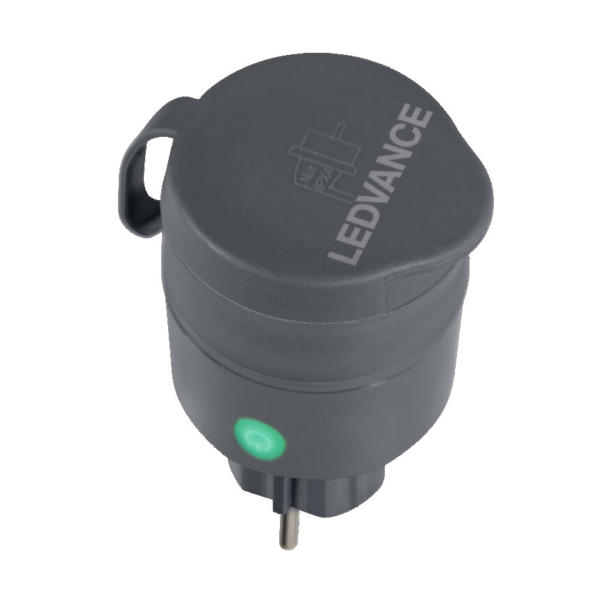 Ledvance - Ulkokäyttöön soveltuva älypistorasia SMART+ PLUG 3680W IP44 SCHUKO