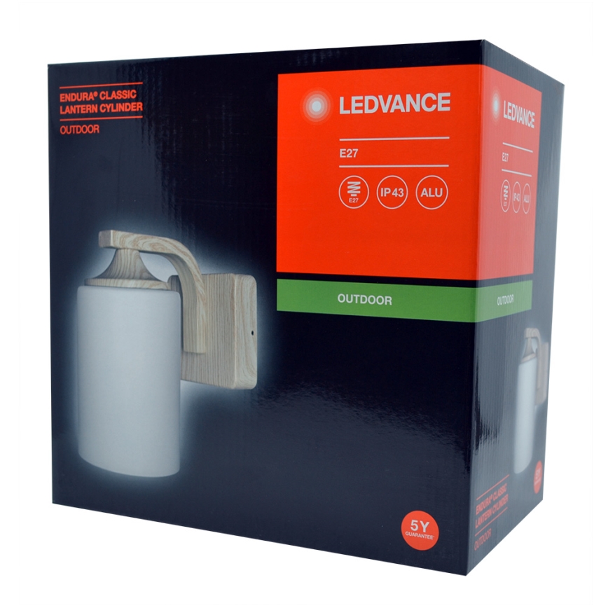 Ledvance - Ulkoseinävalaisin CYLINDER 1xE27/60W/230V IP43