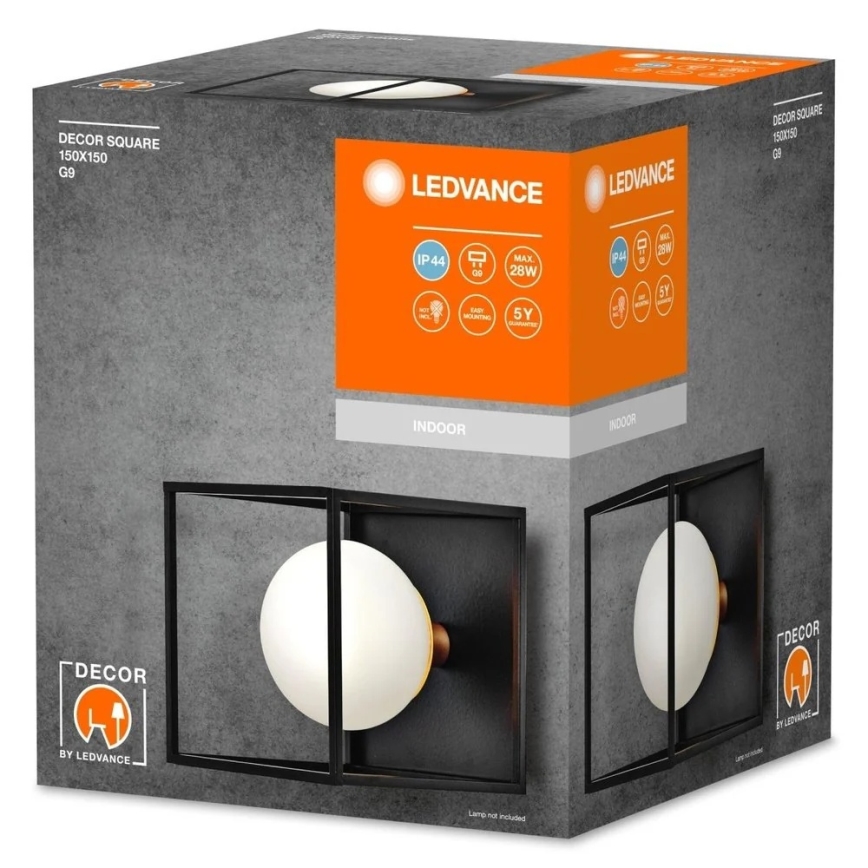 Ledvance - Ulkoseinävalaisin DECOR SQUARE 1xG9/28W/230V IP44