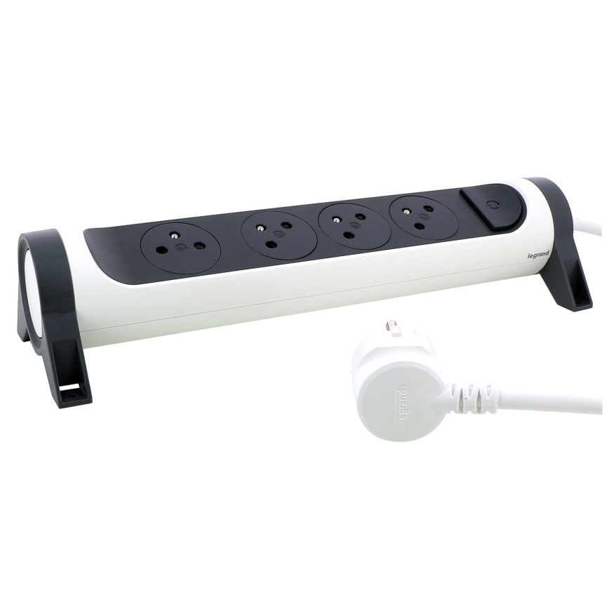 Legrand 049459 - Jatkojohto kytkimellä 4Z Tyyppi E 3m