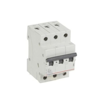 Legrand - 3-napainen johdonsuojakatkaisin RX3 3P B 20A 6000A