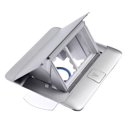 Legrand 54011 - Pistorasiarunko pöydälle POP-UP 4M alumiini