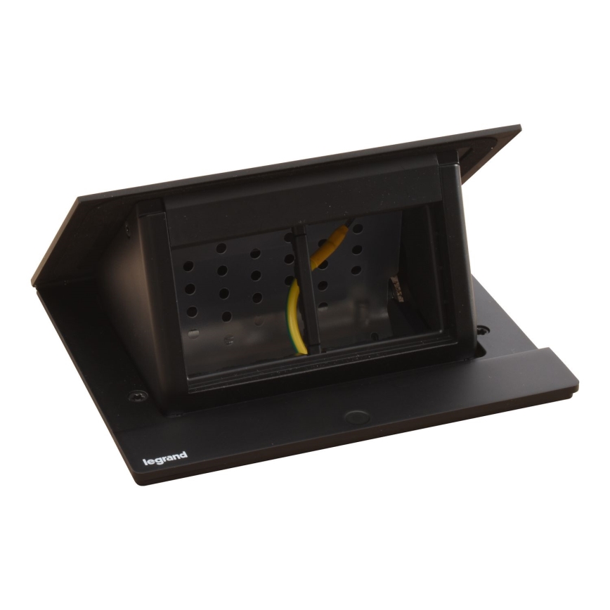 Legrand 654802 - Pistorasiarunko pöydälle POP-UP 4M musta