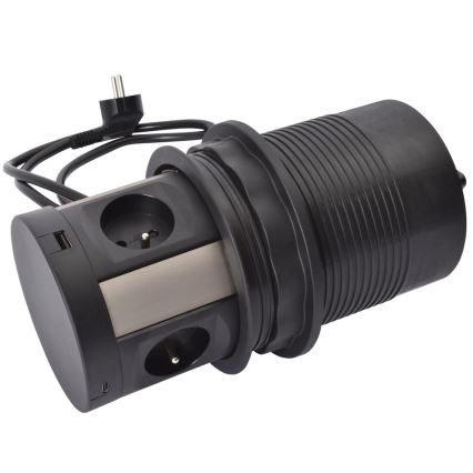 Legrand 654980 - Pöytäpistorasiapylväs 4x230V + 2xUSB-A + 2xUSB-C