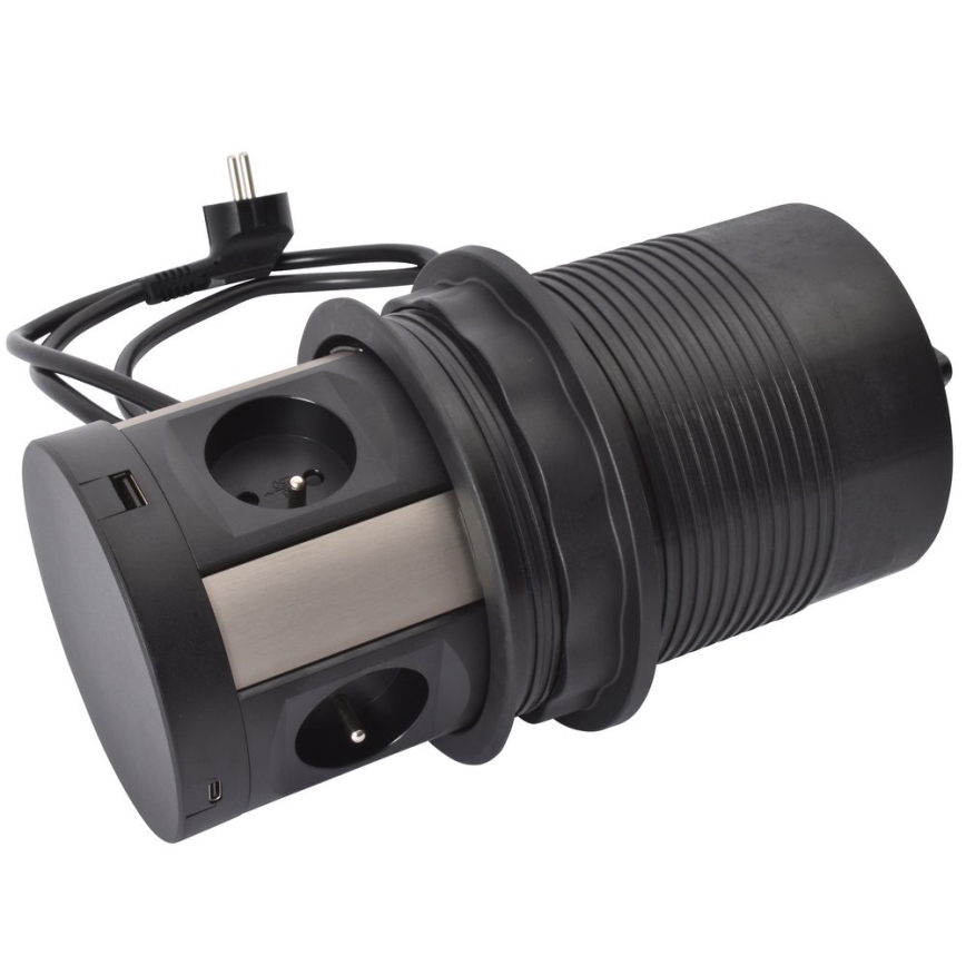 Legrand 654980 - Pöytäpistorasiapylväs 4x230V + 2xUSB-A + 2xUSB-C